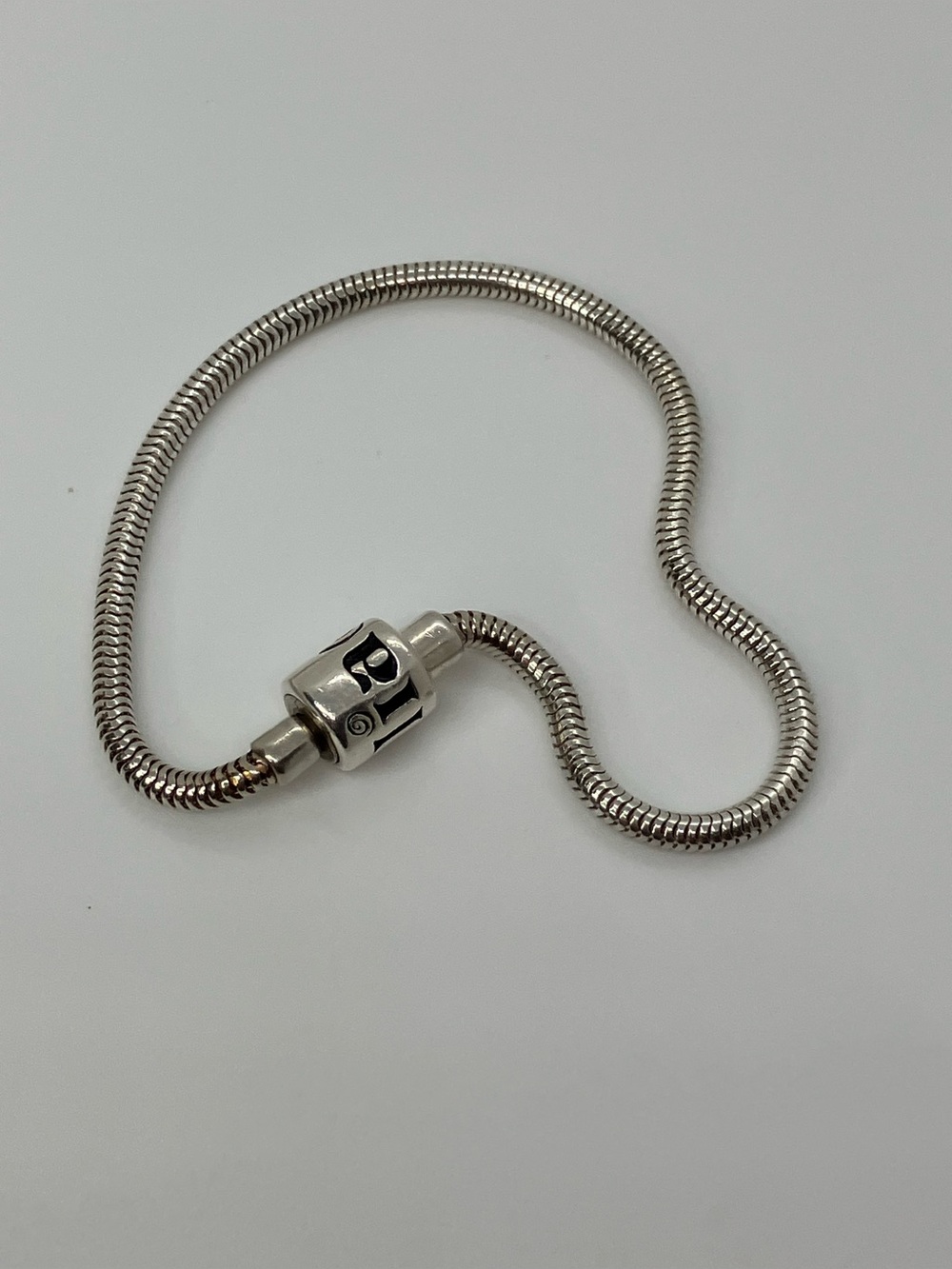 Halia 925 Sterling Silver Snake Chain Charm Bracelet | 7.5”